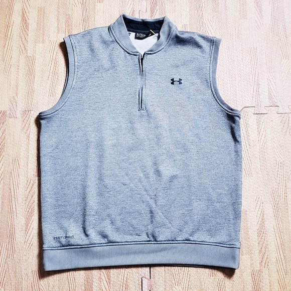Quarter Zip Golf Vest Sweatshirt Mens 